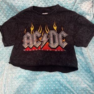 Women’s AC/DC crop top